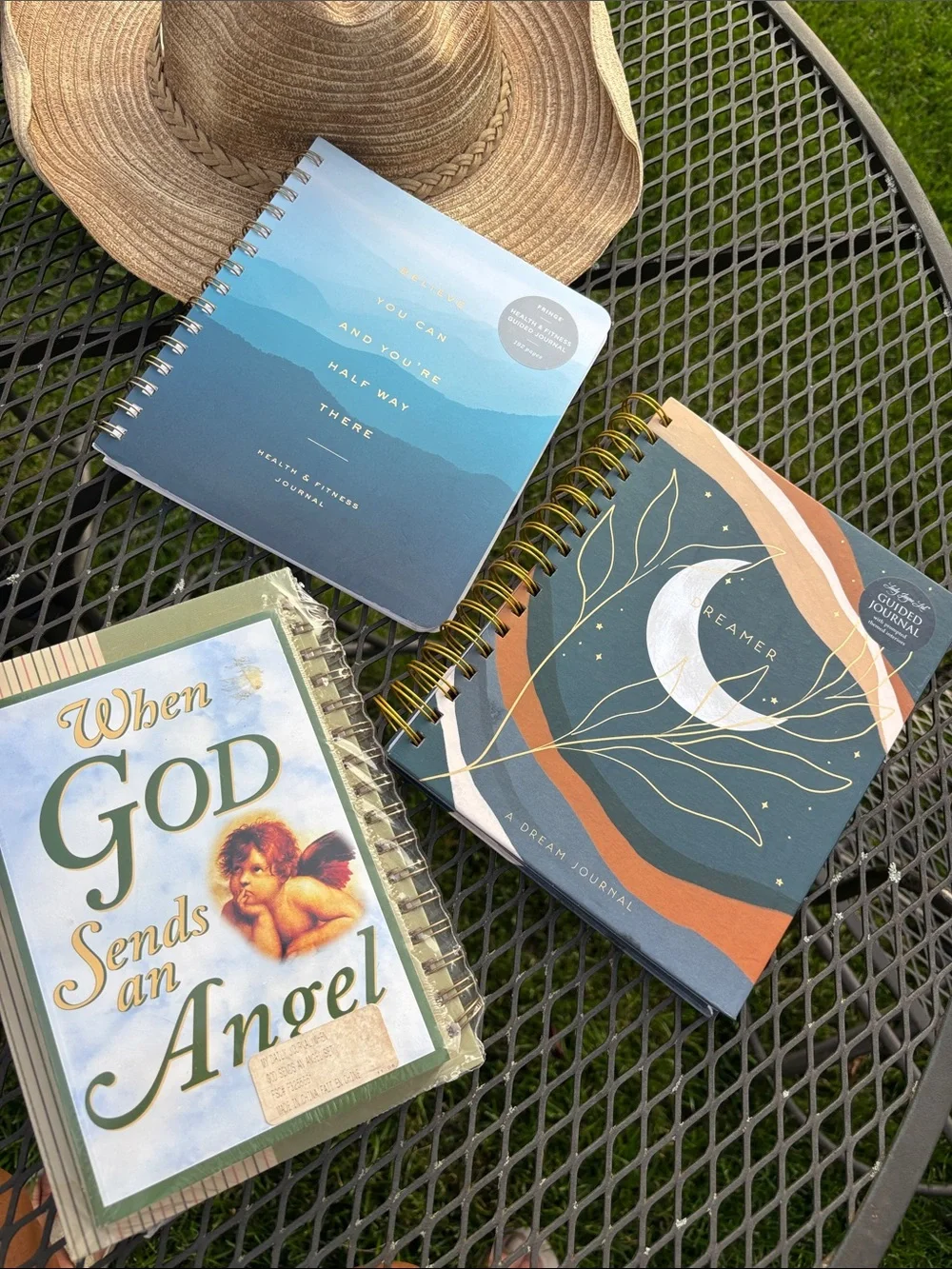 Health & Fitness Dreamer Daily Celestial God SendsAngel Spiral Journals 4pc Set